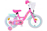 Roze Barbie 14 inch kinderfiets voor meisjes met handremmen en afneembare zijwieltjes